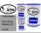 Preview: Volkswagen, Cool Silver Metallic 2C, LX7W: 500ml Lackdose + 500ml Klarlack + 250ml Härter - Set, von ATW Autoteile West.